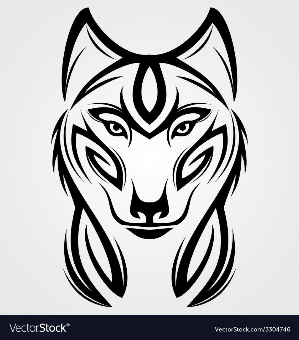 1138x1296 Top Wolf Tribal Tattoo Design Vector Soidergi