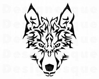 340x270 Tribal Wolf Etsy