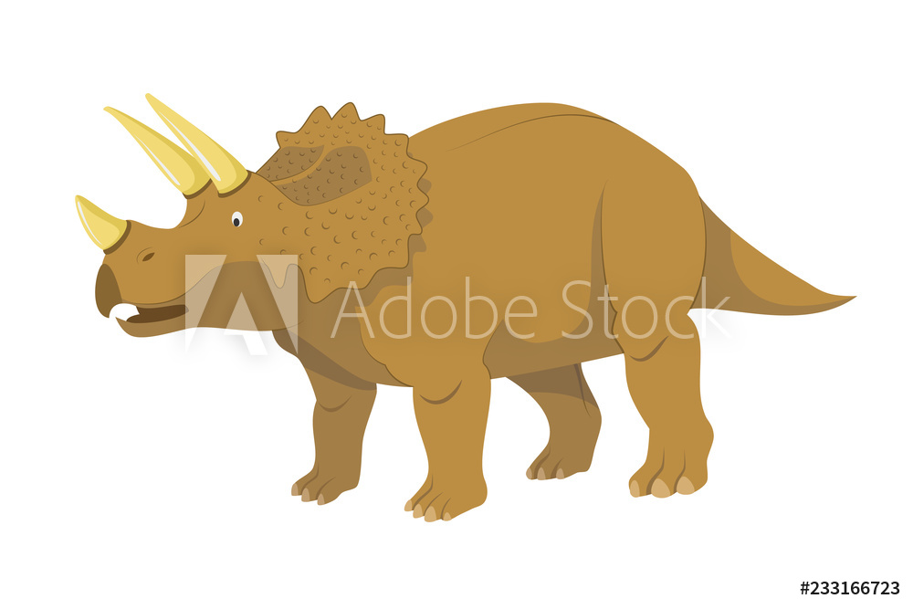 Photo Art Print Triceratops Vector Illustration Isolated 1000x667 Photo Art Print Triceratops Vector Illustration Isolated
