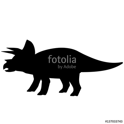 Triceratops Silhouette Stock Image And Royalty Free Vector 500x500 Triceratops Silhouette Stock Image And Royalty Free Vector