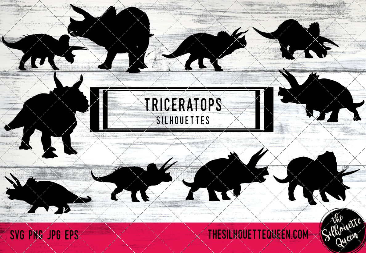 Triceratops Vector Silhouettes 1188x822 Triceratops Vector Silhouettes