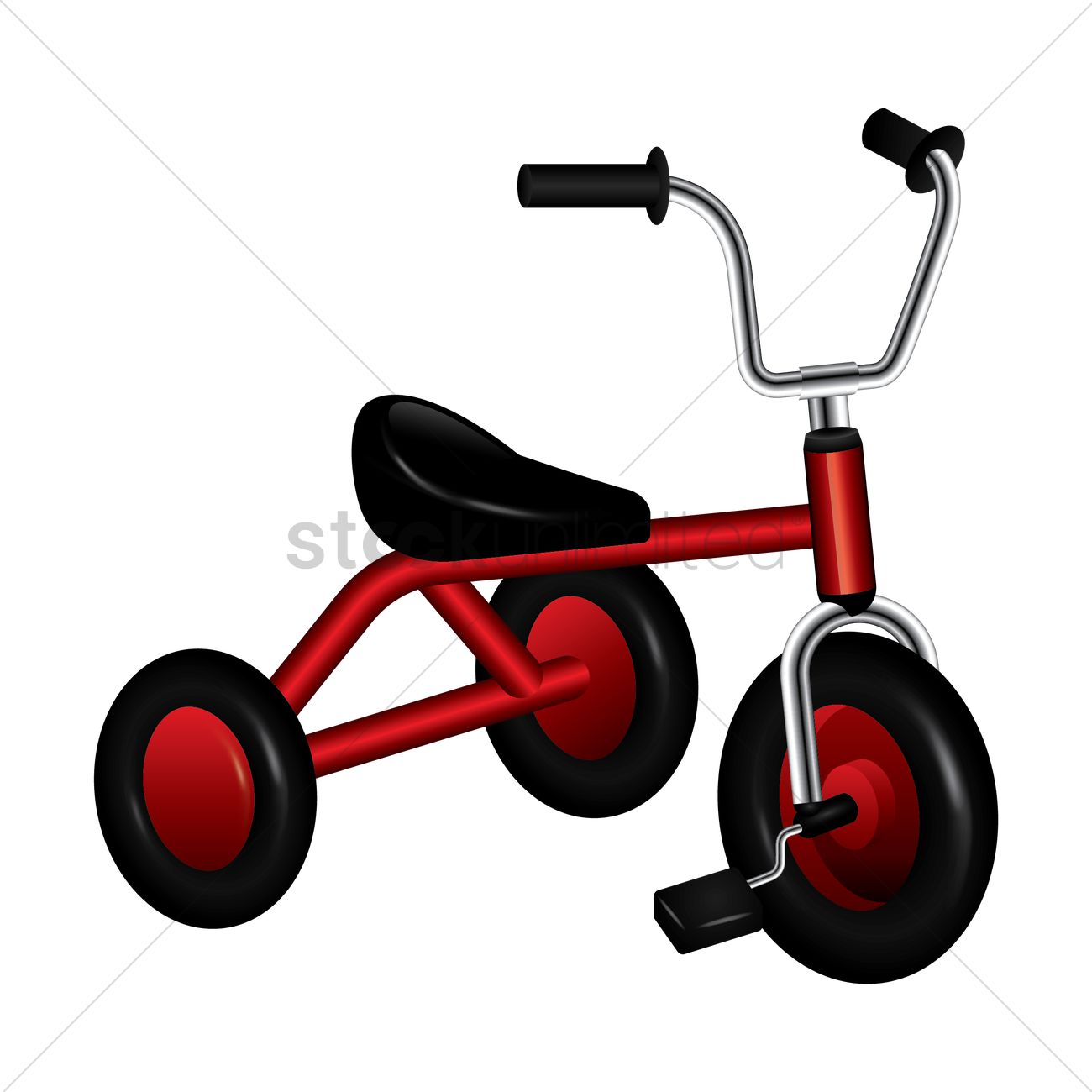 1300x1300 Tricycle Vector Image