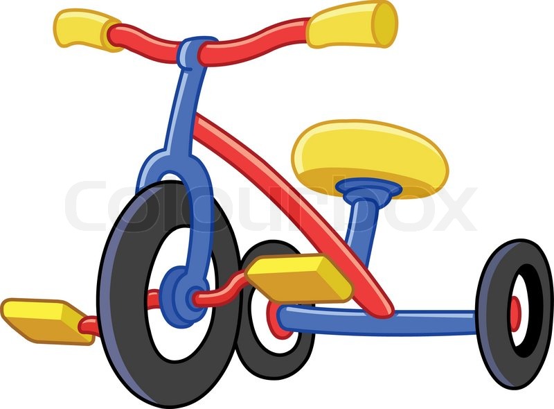800x590 Colorful Tricycles Stock Vector Colourbox