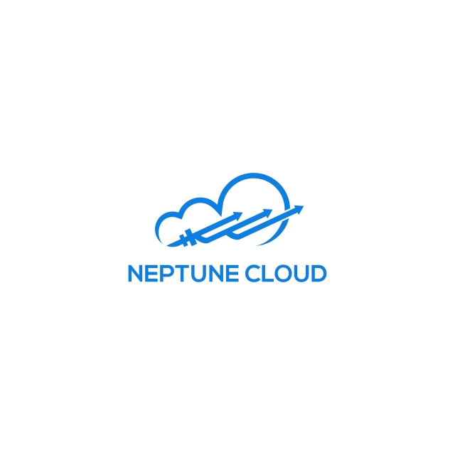 640x640 Neptune Trident Cloud Logo Vector, Abstract, Ancient, Background
