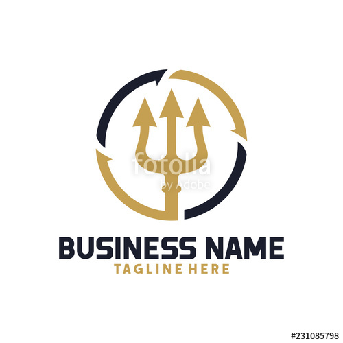 500x500 Trident Logo Concept Stock Image And Royalty Free Vector