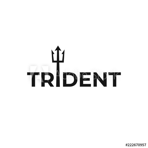 500x500 Trident Logo Vector Design