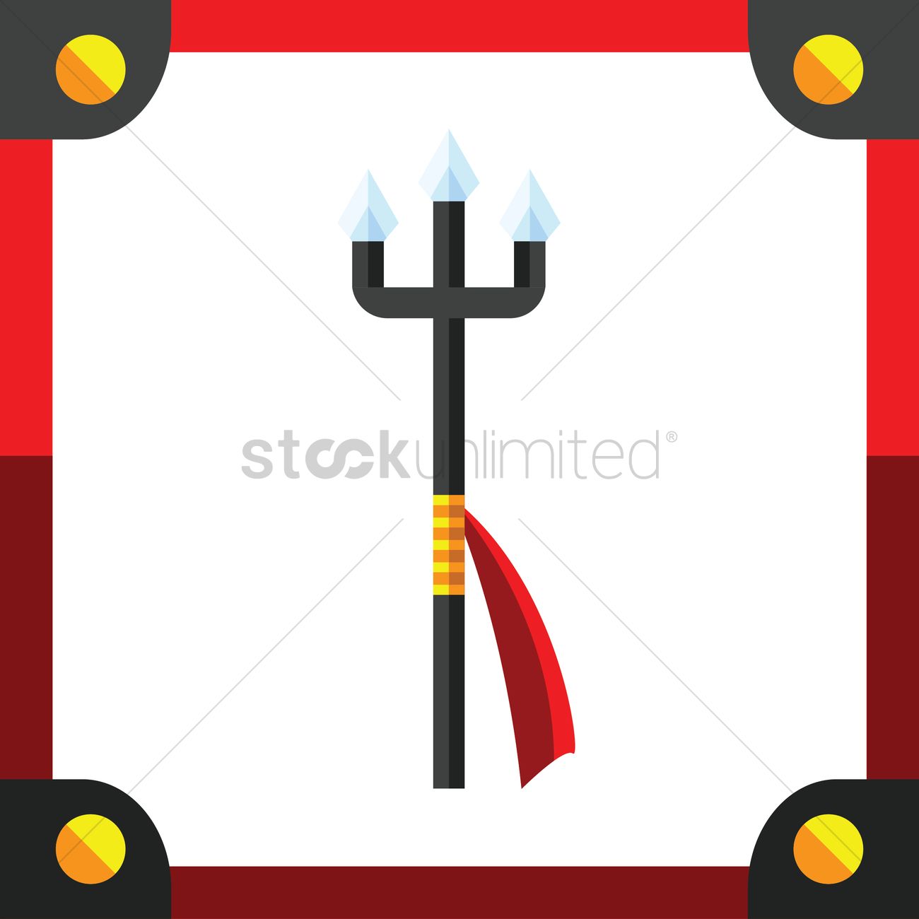 1300x1300 Trident Vector Image