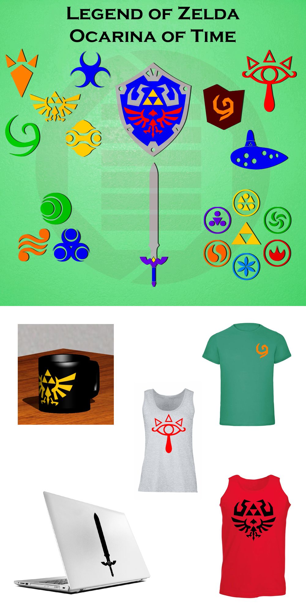Ocarina Of Time Symbols 1000x2000 Ocarina Of Time Symbols