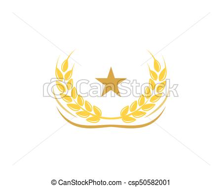 450x380 Trigo, Vector, Plantilla, Logotipo, Agricultura, Icono