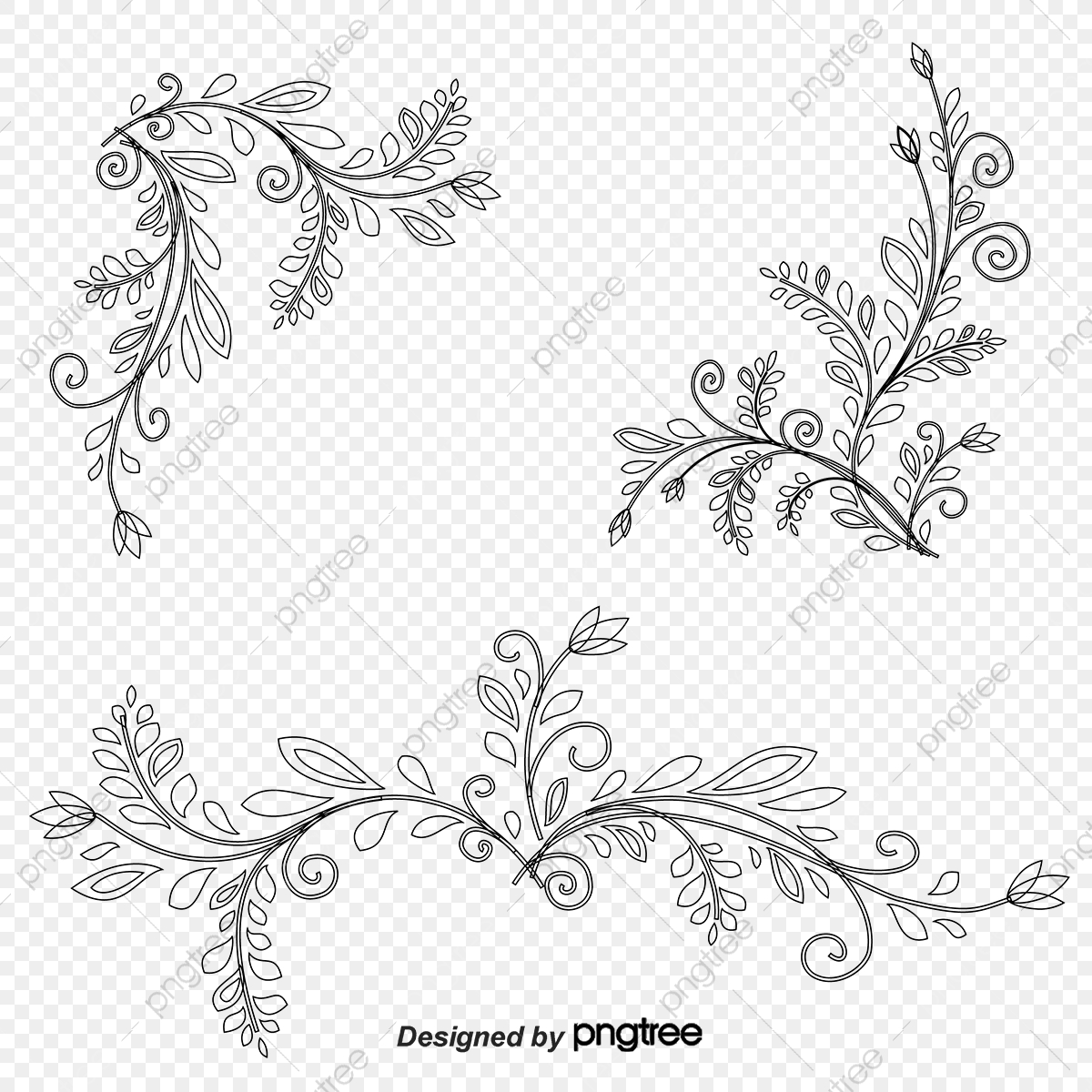 1200x1200 Floral Textures Angle Trim, Pattern, Black, Plain Jane Png