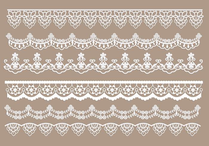 700x490 Lace Trim Vectors