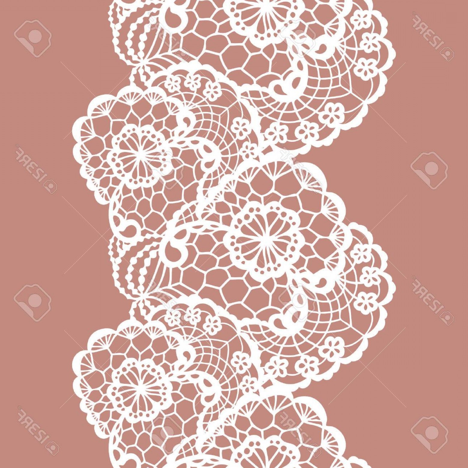 1560x1560 Photostock Vector White Lacy Vintage Elegant Trim Vector