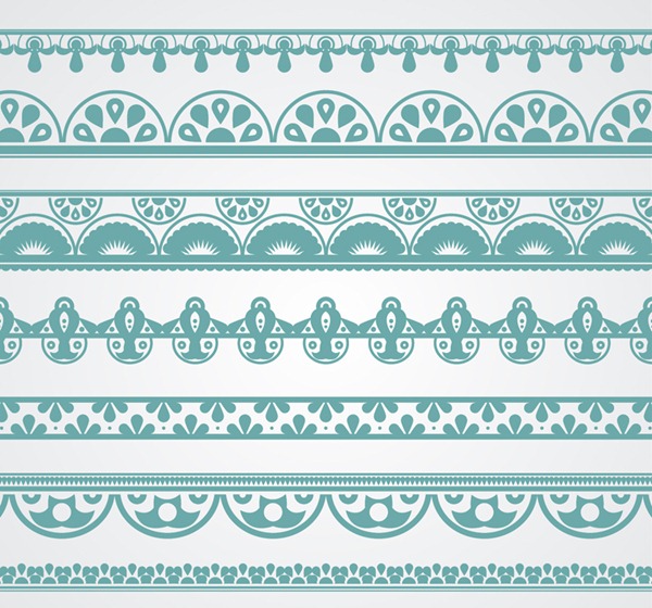 600x560 Green Pattern Trim Vector Graphics My Free Photoshop World