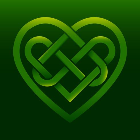490x490 Celtic Knot Heart Vector Illustration