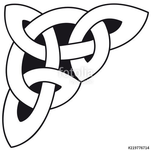500x500 Celtic Knot Template Silhouette Walltattoo Wallsticker Stock