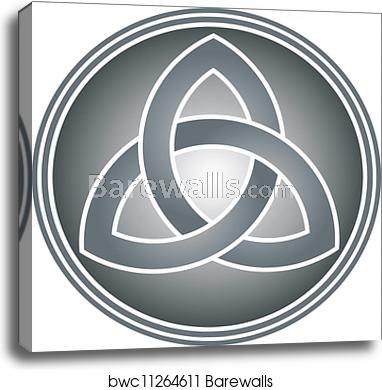 382x390 Celtic Trinity Knot, Canvas Print Barewalls Posters Prints