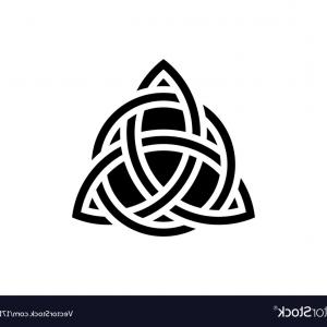 300x300 Triquetra In Circle Trikvetr Knot Shape Trinity Vector Boozeworthy