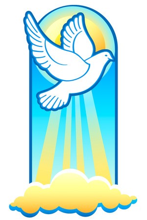 300x450 Dove Is The Holy Spirit, Christian Trinity Symbol Royalty Free