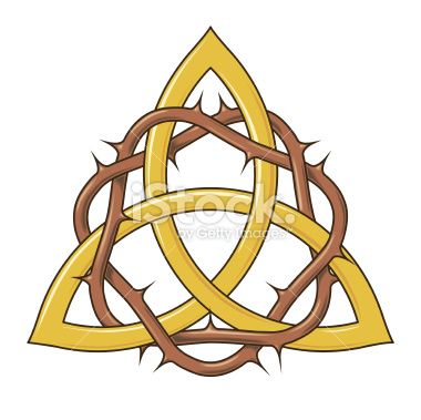 380x379 Intertwining The Crown Of Thorns In A Trinity Knot Symbolizes