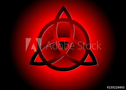 500x357 Triquetra, Trinity Knot, Wiccan Symbol For Protection Vector