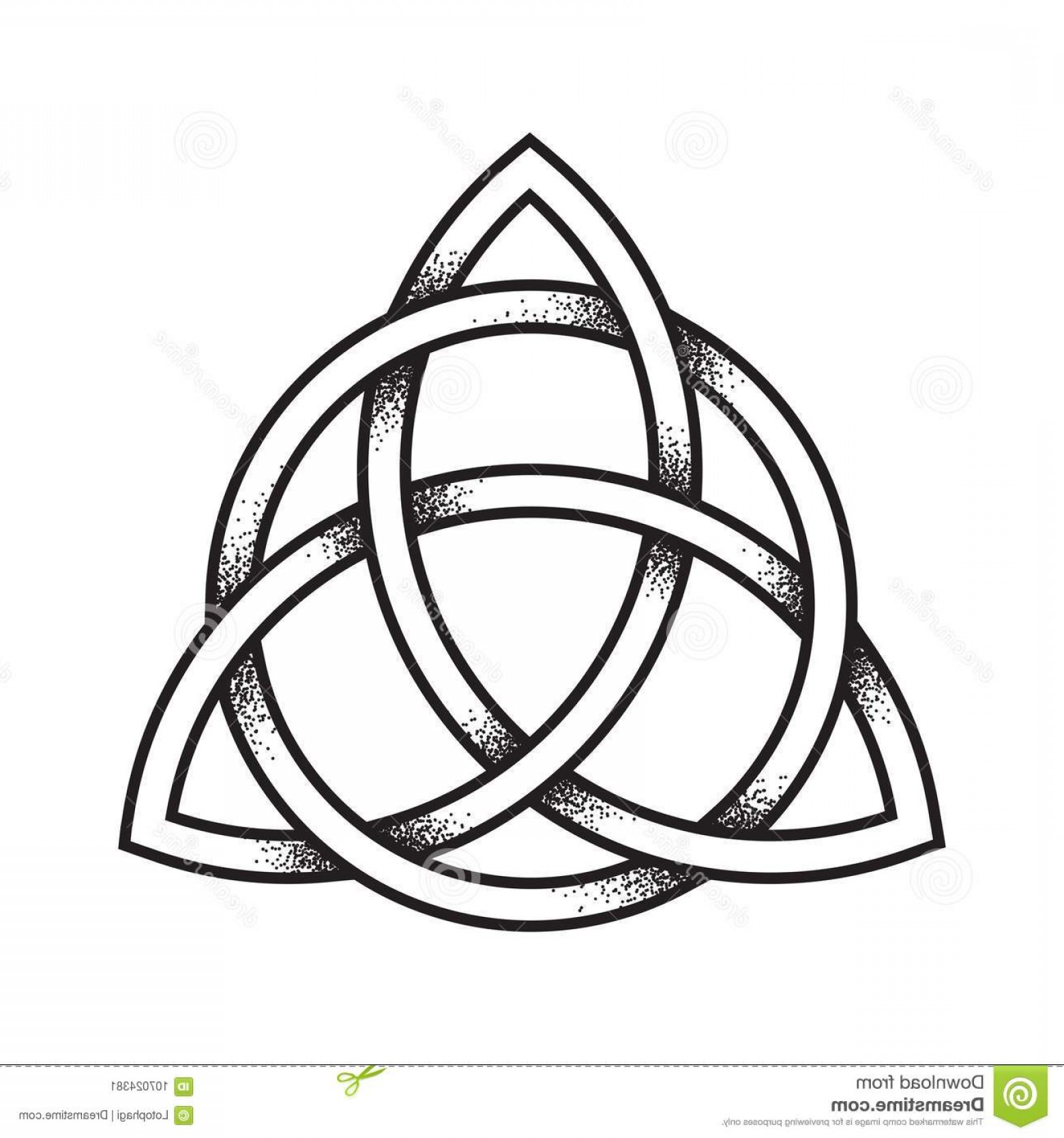 Кельтский символ Троицы(Triquetra)