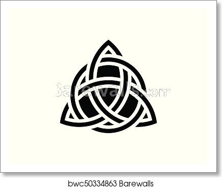 435x370 Triquetra Trinity Knot Celtic Symbol Of Eternity Vector