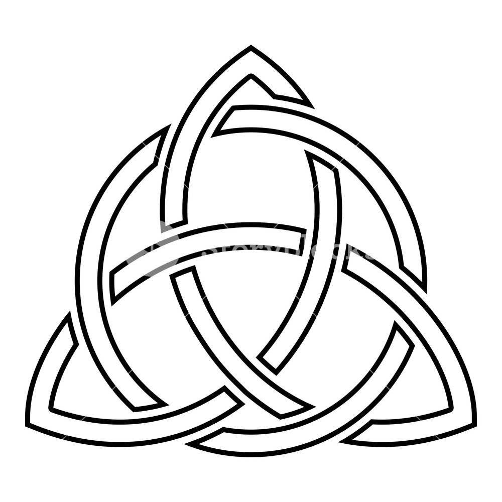 Triquetra In Circle Trikvetr Knot Shape Trinity Knot Icon Black 1000x1000 Triquetra In Circle Trikvetr Knot Shape Trinity Knot Icon Black