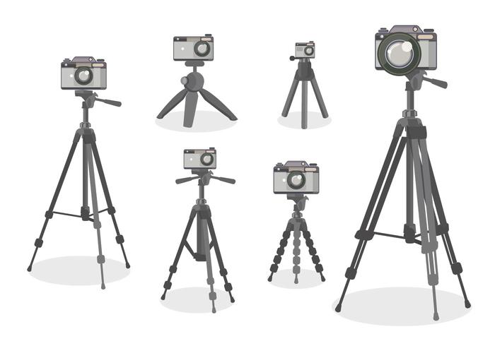 Camera Tripod Vector Flat Design Style 700x490 Camera Tripod Vector Flat Design Style