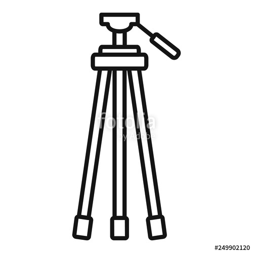 Camera Tripod Icon Outline Camera Tripod Vector Icon For Web 500x500 Camera Tripod Icon Outline Camera Tripod Vector Icon For Web