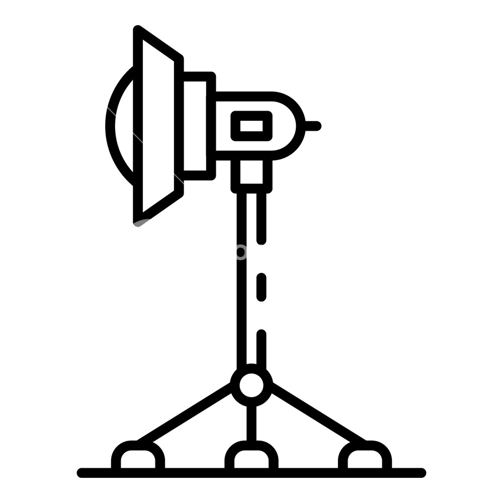 Cinema Light On Tripod Icon Outline Cinema Light On Tripod Vector 1000x1000 Cinema Light On Tripod Icon Outline Cinema Light On Tripod Vector