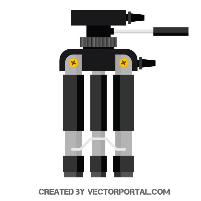 Photo Camera Tripod Vector Image 660x660 Photo Camera Tripod Vector Image