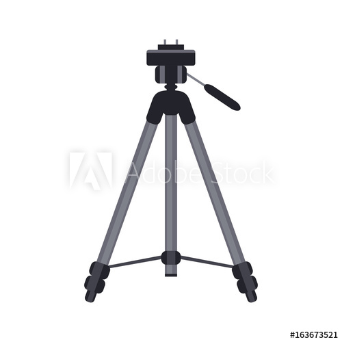 Tripod Vector Icon Isolated Illustration 500x500 Tripod Vector Icon Isolated Illustration