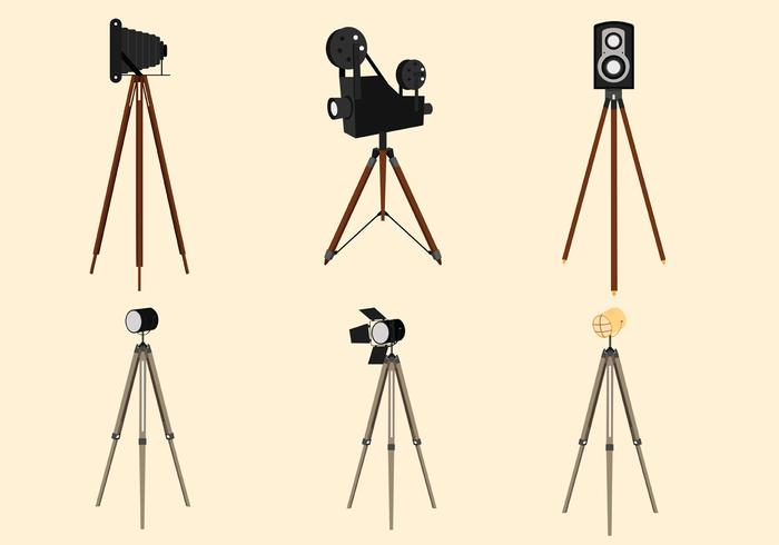 Vintage Tripod Vector Pack 700x490 Vintage Tripod Vector Pack