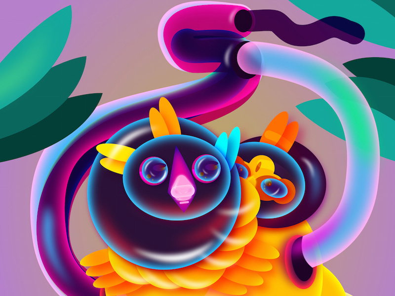 800x600 Trippy Vector Creatures