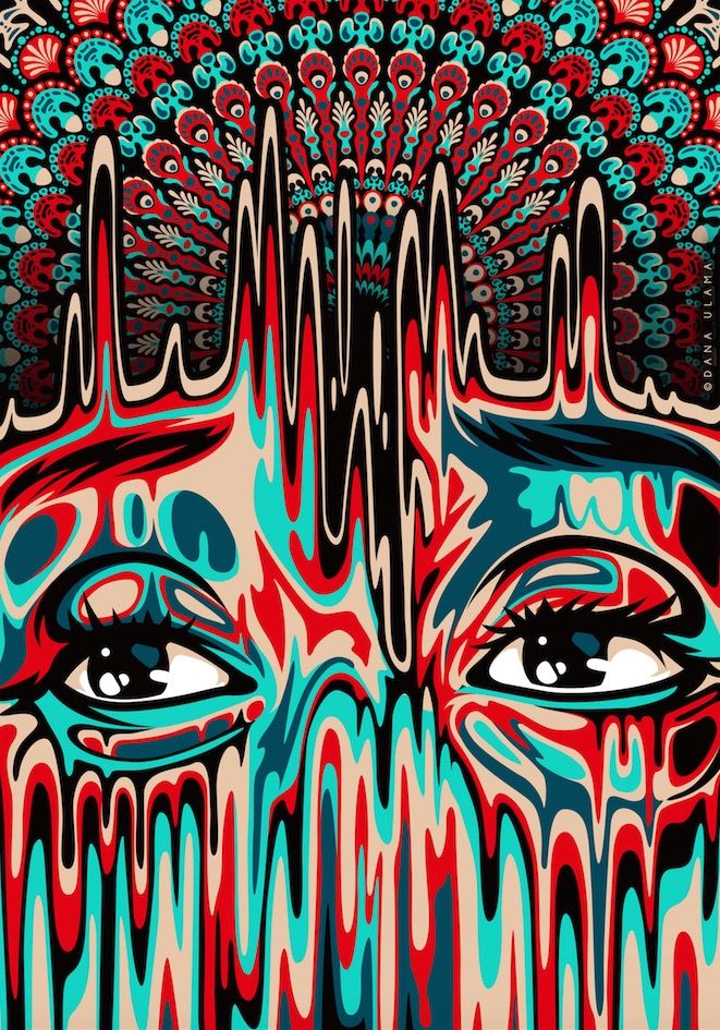 661x945 Mandala Tears Eyes Cry Vector Digital Art Drawing Trippy