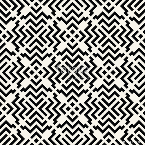 500x500 Seamless Geometric Square Lines Design Trippy Vector Pattern