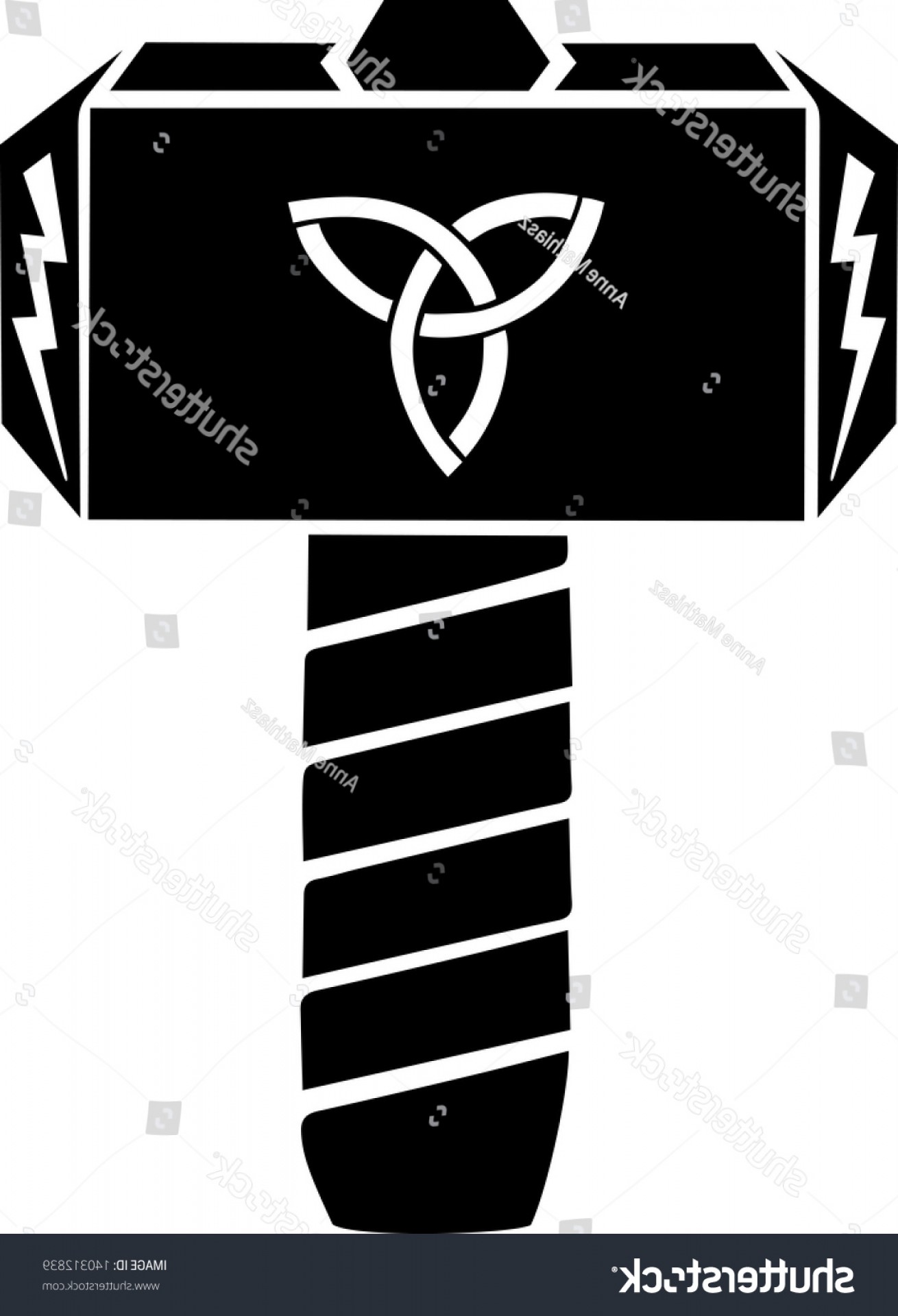 1310x1920 Thors Hammer Vector Design Triquetra Flash Soidergi