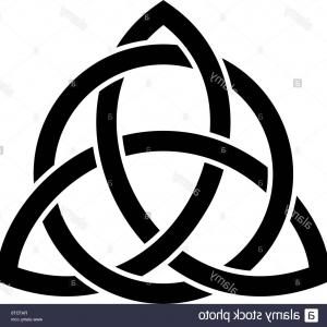 300x300 Triquetra Or Trinity Knot Hand Drawn Dot Work Vector Newwaysys