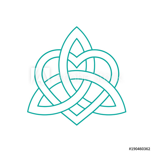500x500 Vector Icon Celtic Knot, Triquetra Cross Or Trinity Symbol