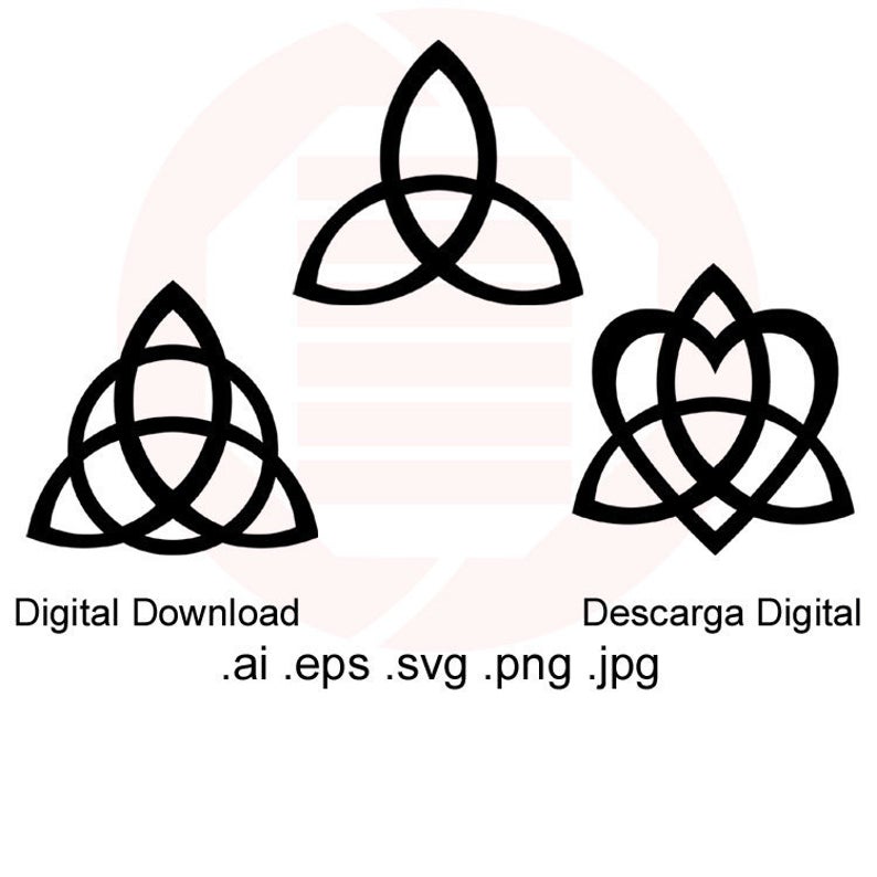 794x794 Celtic Knot Triquetra Charm Laser Vector Model Etsy