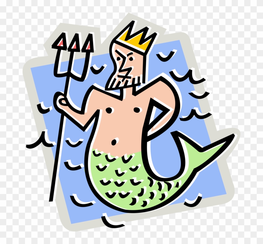 Vector Illustration Of Mythological Greek God Triton 840x780 Vector Illustration Of Mythological Greek God Triton