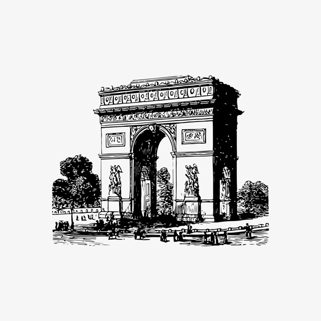 626x626 Arch Of Triumph In Paris Vector Free Download