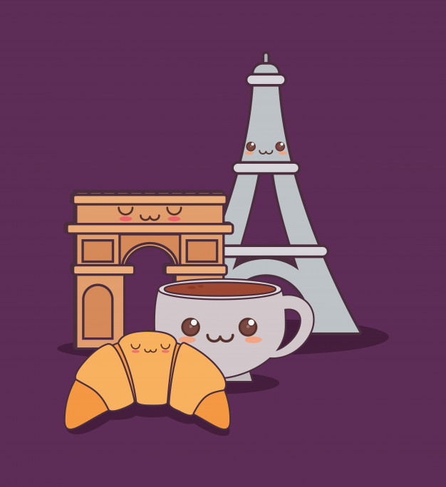 626x684 France Culture With Arch Of Triumph Vector Premium Download