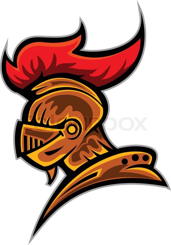 558x800 Head Spartan Trojan Mascot Stock Vector Colourbox