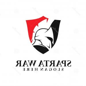 300x300 Photostock Vector Spartan Warrior Head Knight Logo Trojan Helmet