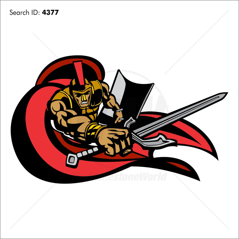 800x800 Trojan Vector Mascot