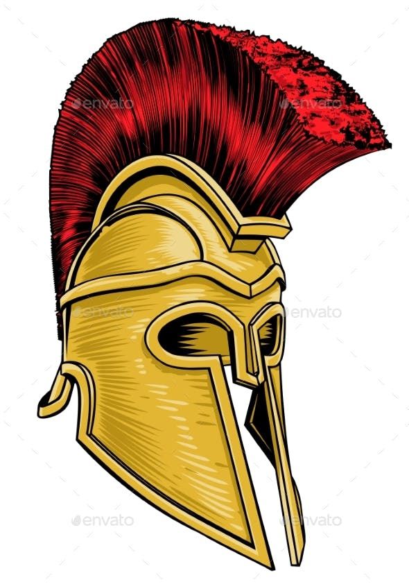 590x842 Ancient Greek Trojan Spartan Gladiator Helmet
