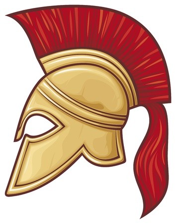 354x450 Spartan Helmet