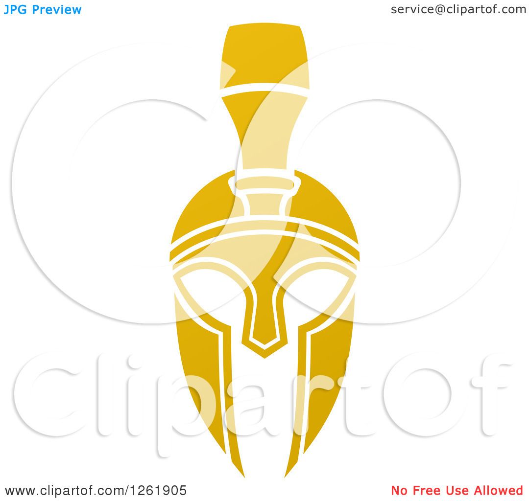 1080x1024 Clipart Of A Gold Spartan Trojan Helmet