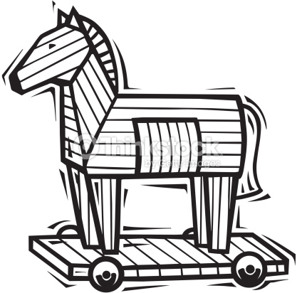 417x412 Trojan Horse Clipart